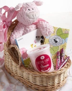 Baby Girl Congratulations Gift Basket