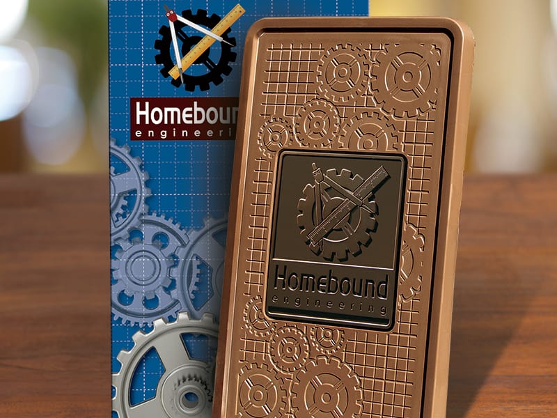 large logo chocolate bar