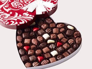Large Heart Shaped Chocolate Box