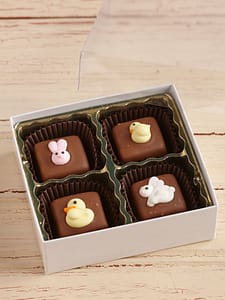 4pc box of milk chocolate Easter caramels