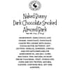 Naked Bunny Dark Chocolate Smoked Almond Bark Ingredient Label