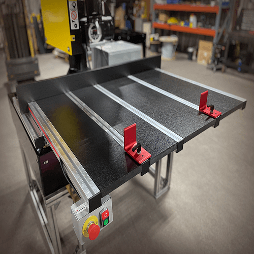 HDPE insert kit on a Metal Cutting Radial Arm Saw