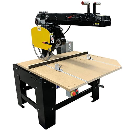 20" Super Duty Radial Arm Saw. Use for industrial wood cutting.