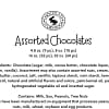Assorted Chocolates nutrition label
