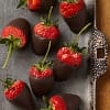 Tray of Dark chocolate covered strawberries