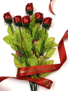 6 chocolate rose bouquet