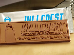 logo chocolate bar with wrapper
