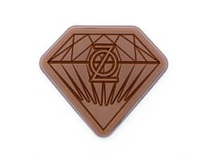 2x2 Custom Chocolate Shape Diamond