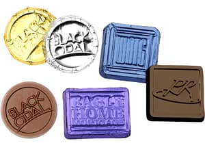 assorted Chocolate coins, squares, rectangles