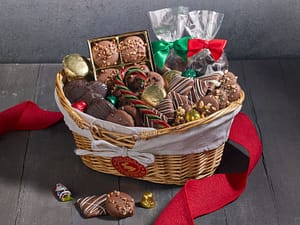 Holiday Cookie and chocolate basket