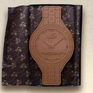 Giant Custom Milk Chocolate Watch Shape