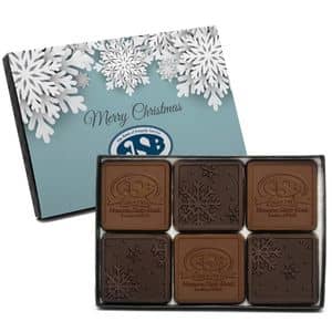 12 piece assortment chocolate box with packaging