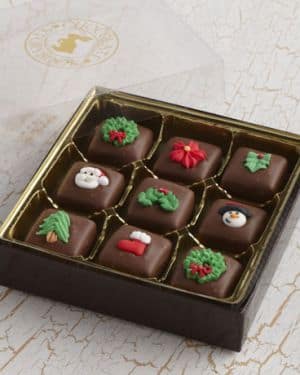 Holiday Chocolate Caramels 9 pc