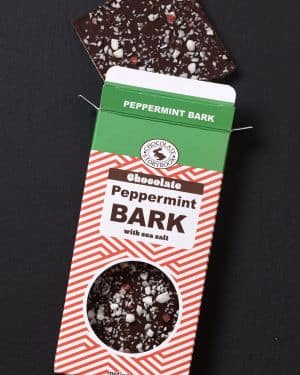 Holiday Peppermint Bark with sea salt