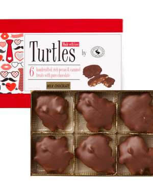 Valentine Chocolate Pecan Turtles