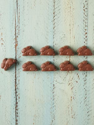 10 Milk Chocolate Caramel bunnies