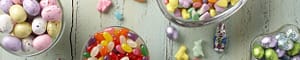 Easter and Spring chocolates and gifts candy dishes