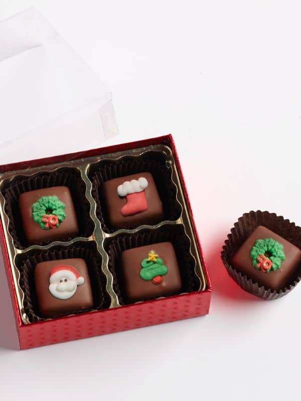Holiday Chocolate Caramels 9 pc