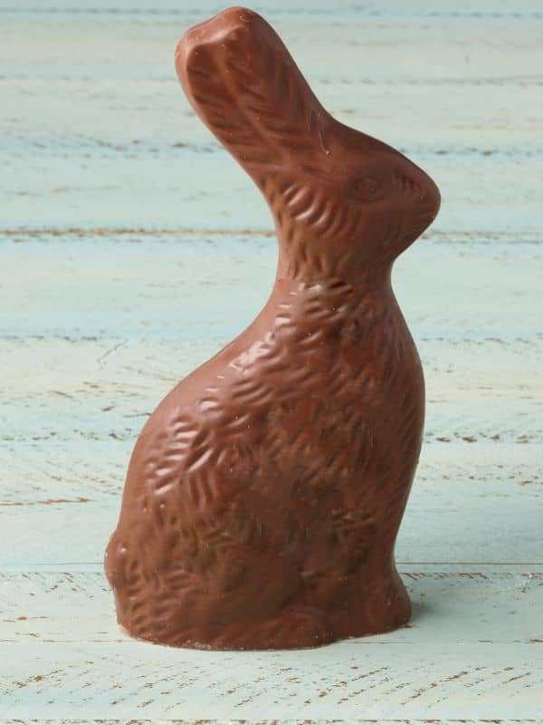 1 solid milk chocolate rabbit 12 ounces