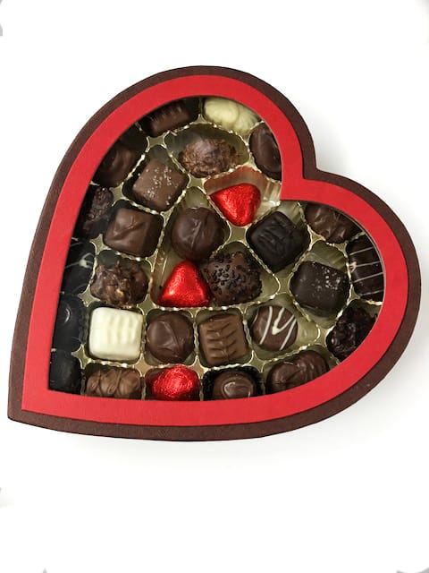 Cocoa Passion 1 lb. Heart Box Assorted Chocolates